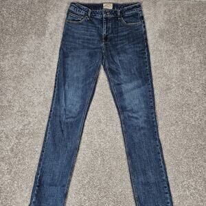 LongJohn & Sons Jeans Mens 32X37 (34X38) Mechanic Blue Stackable Denim Stretch
